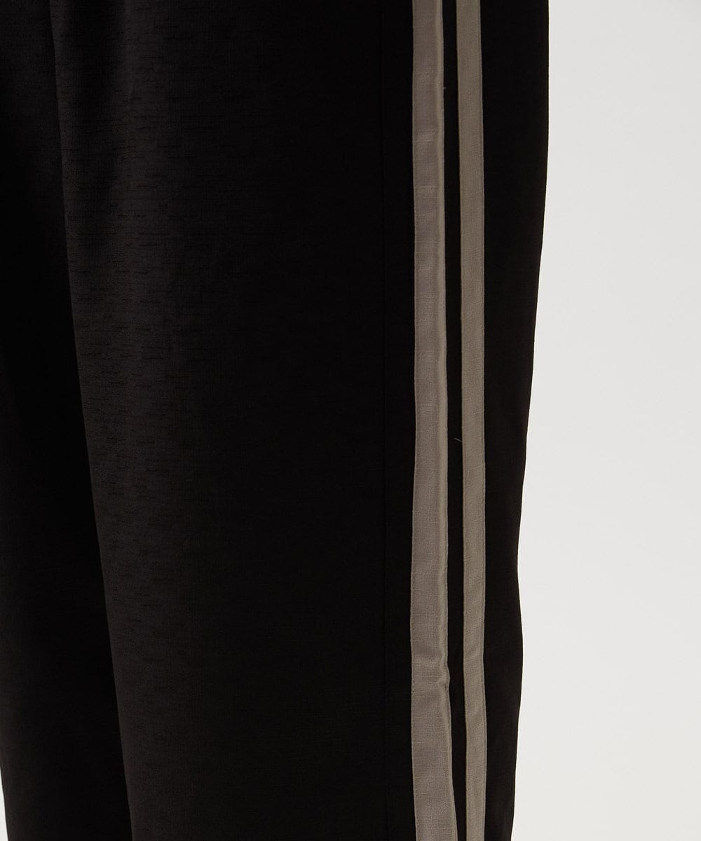 MKLGC84090 MK MICHEL KLEIN HOMME(MKミッシェルクランオム) サイドラインスラックス ブラック