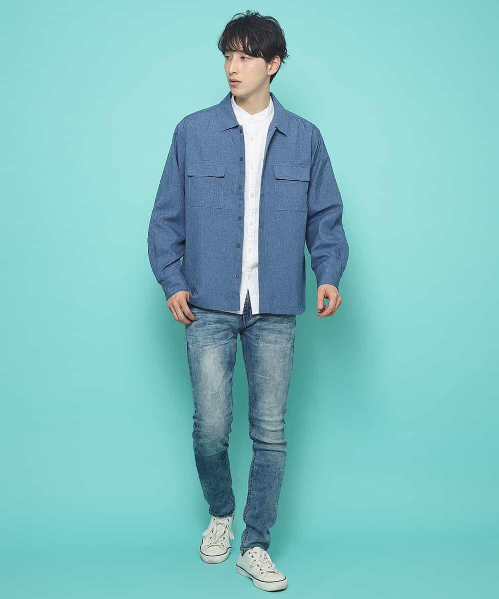 MKLGK09090 MK MICHEL KLEIN HOMME(MKミッシェルクランオム) パンツ／ダメージJOGデニム ネイビー