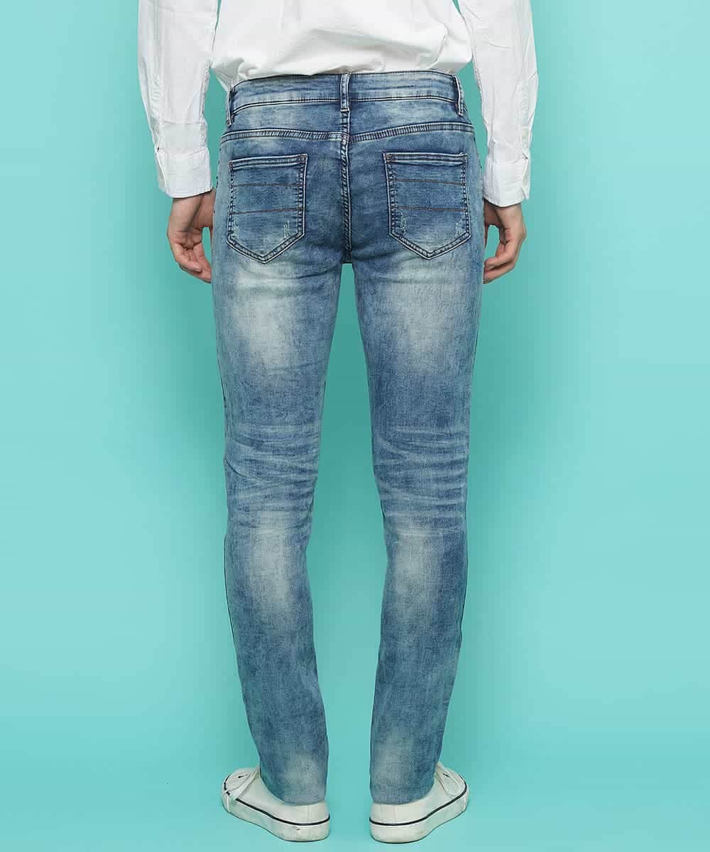 【美品】ミッシェルクランオム　デニム　ジーンズ　ダメージ加工 パンツ／ダメージJOGデニム(フルレングスパンツ) | MK MICHEL