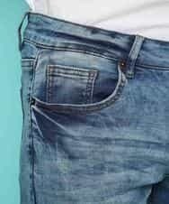 MKLGK09090 MK MICHEL KLEIN HOMME(MKミッシェルクランオム) パンツ／ダメージJOGデニム ネイビー