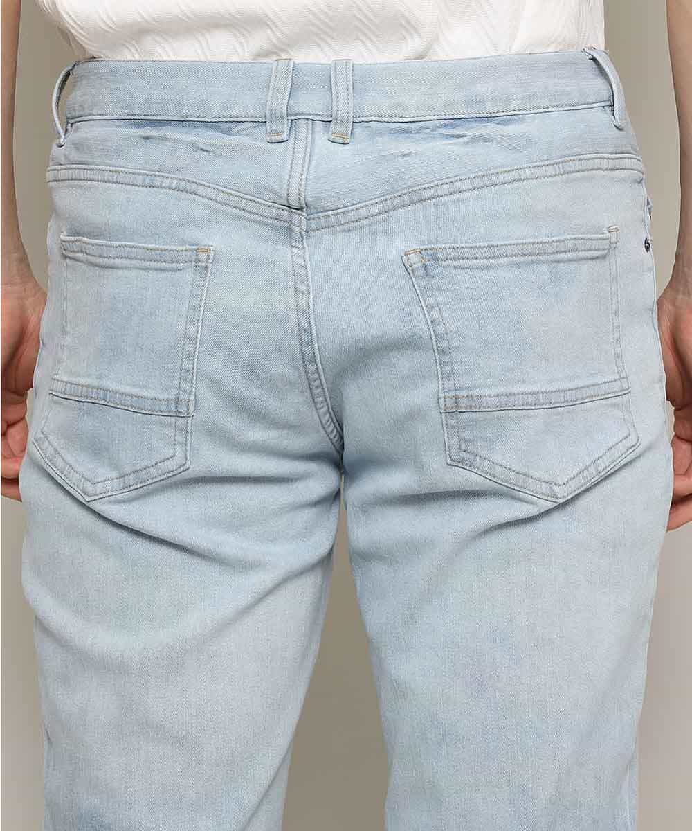 MKLGL01090 MK MICHEL KLEIN HOMME(MKミッシェルクランオム) パンツ／ストレッチデニム ライトブルー