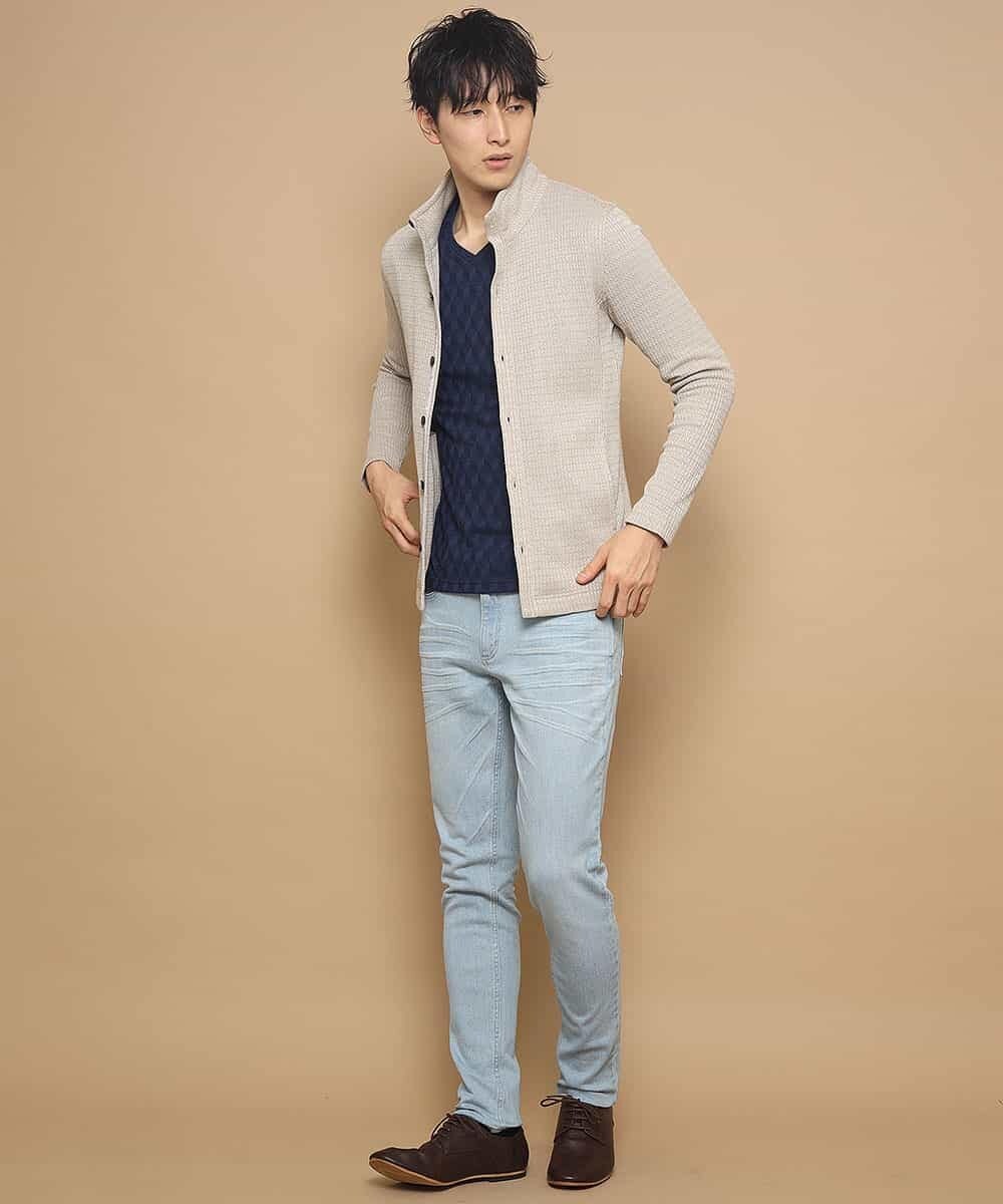 MKLGL01090 MK MICHEL KLEIN HOMME(MKミッシェルクランオム) パンツ／ストレッチデニム ブルー