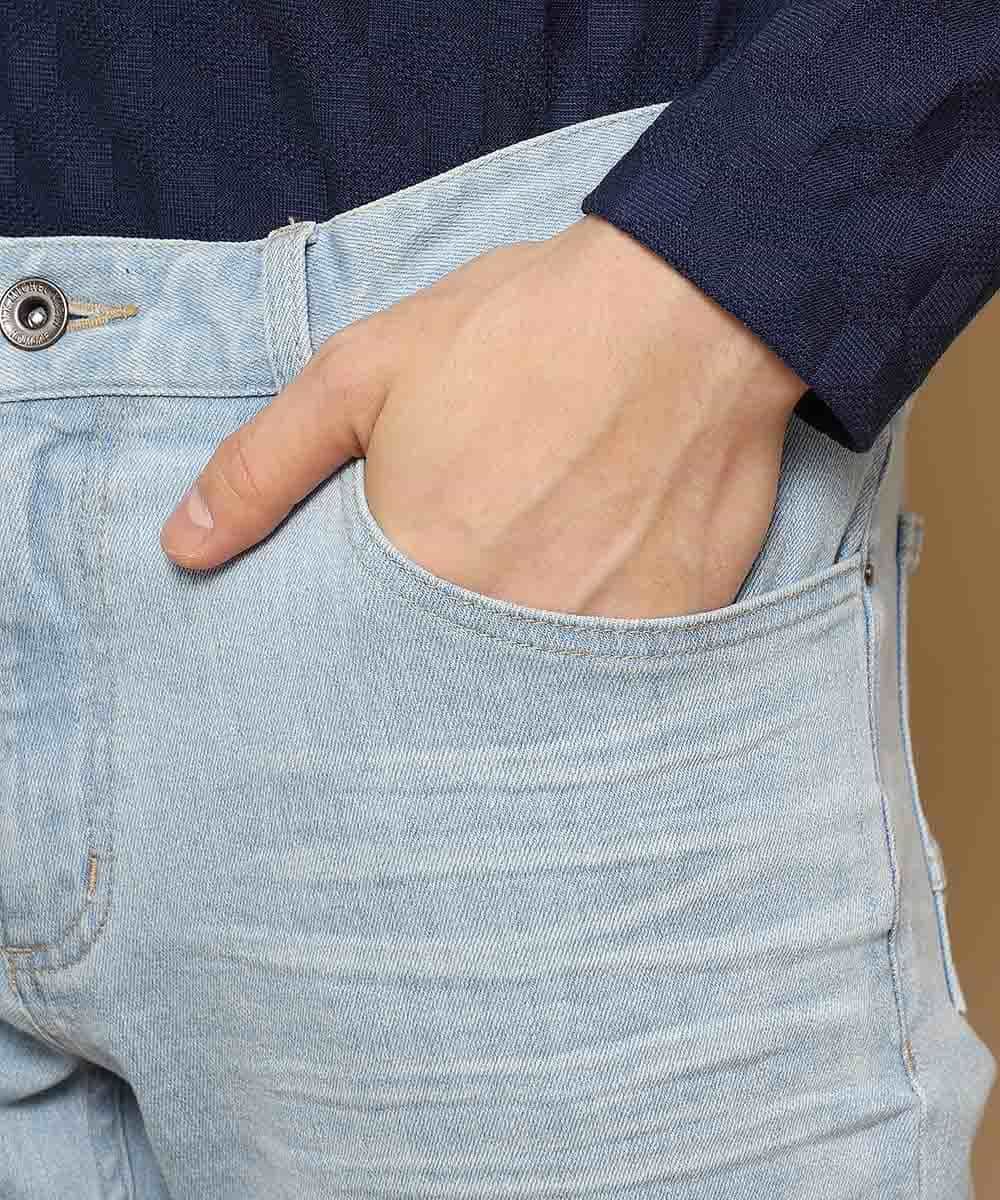 MKLGL01090 MK MICHEL KLEIN HOMME(MKミッシェルクランオム) パンツ／ストレッチデニム ブルー