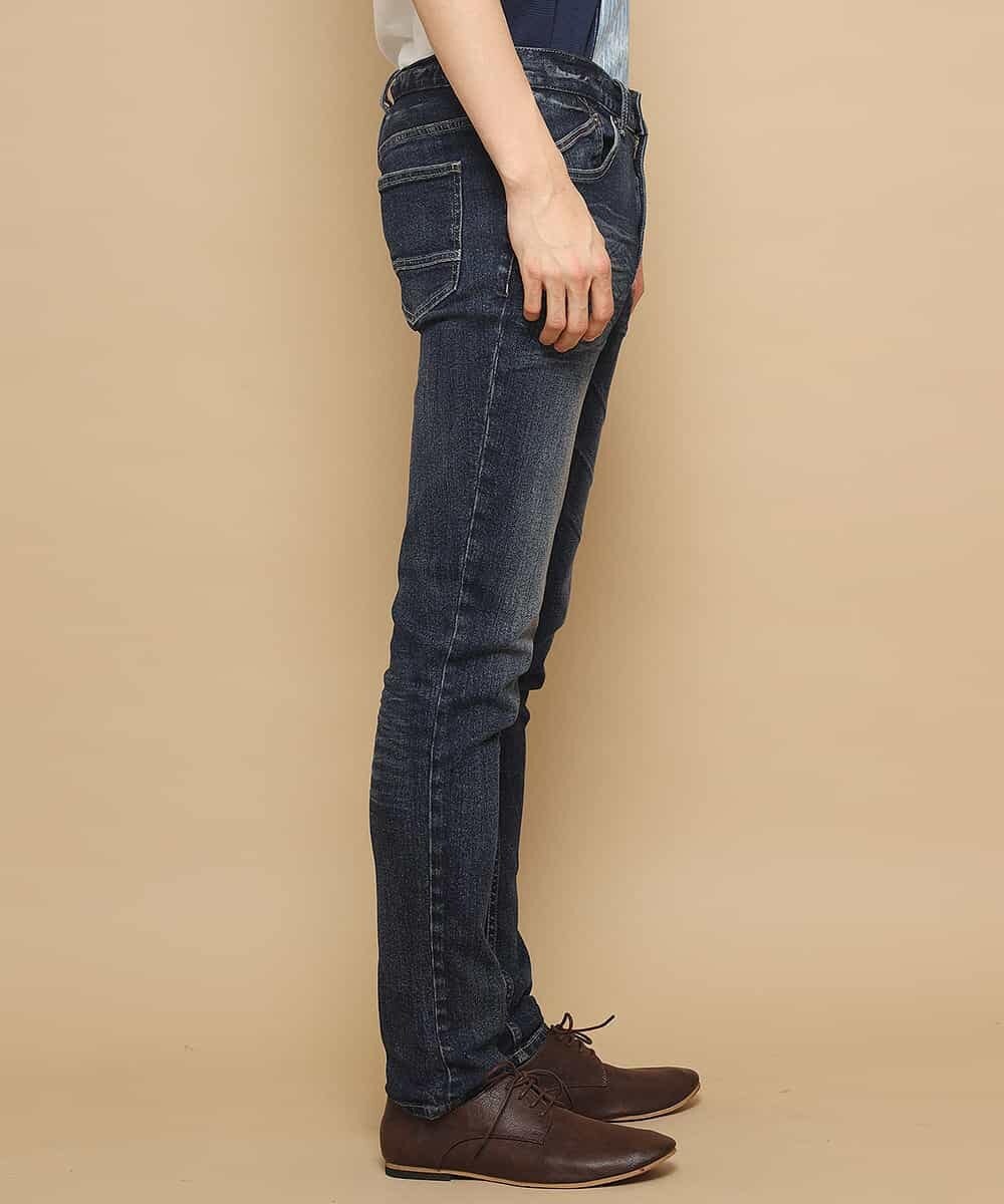 MKLGL01090 MK MICHEL KLEIN HOMME(MKミッシェルクランオム) パンツ／ストレッチデニム ネイビー