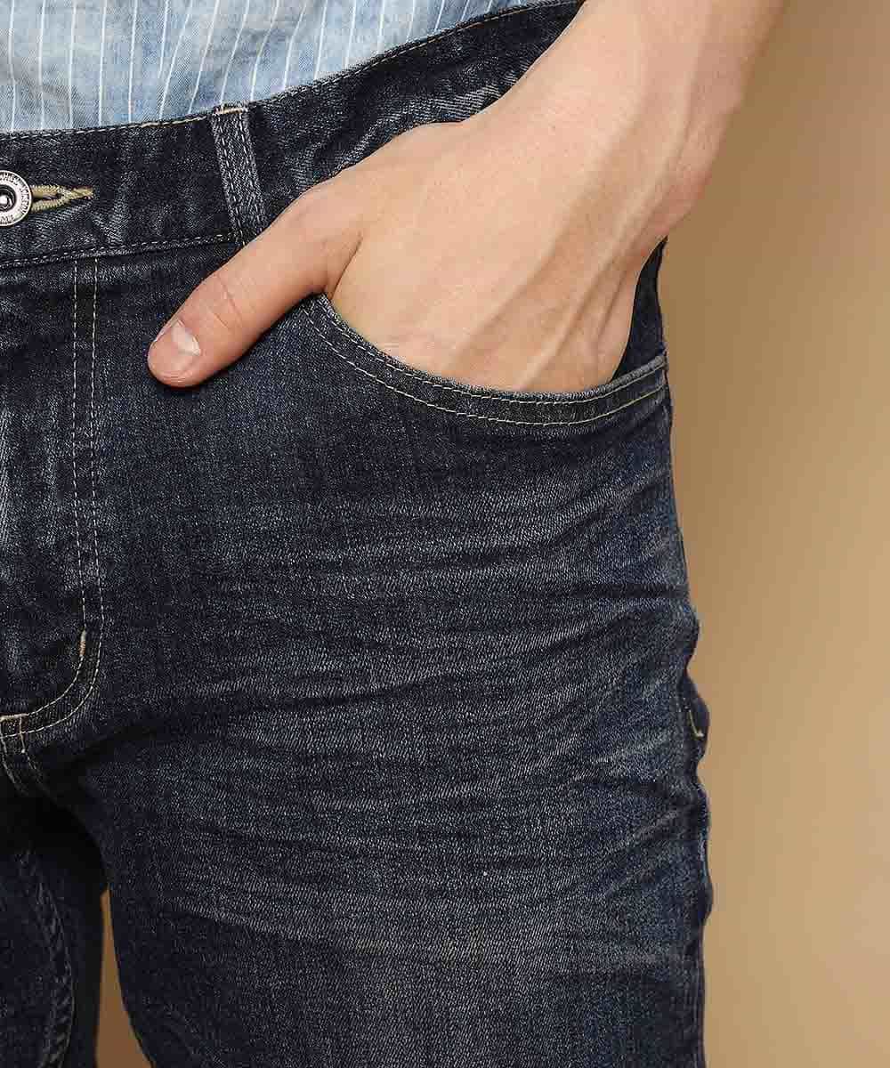 MKLGL01090 MK MICHEL KLEIN HOMME(MKミッシェルクランオム) パンツ／ストレッチデニム ネイビー