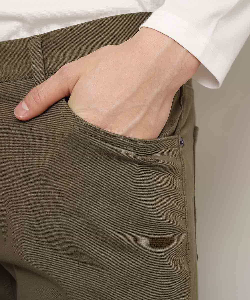 MKLGL05090 MK MICHEL KLEIN HOMME(MKミッシェルクランオム) パンツ／キューブストレッチ カーキ