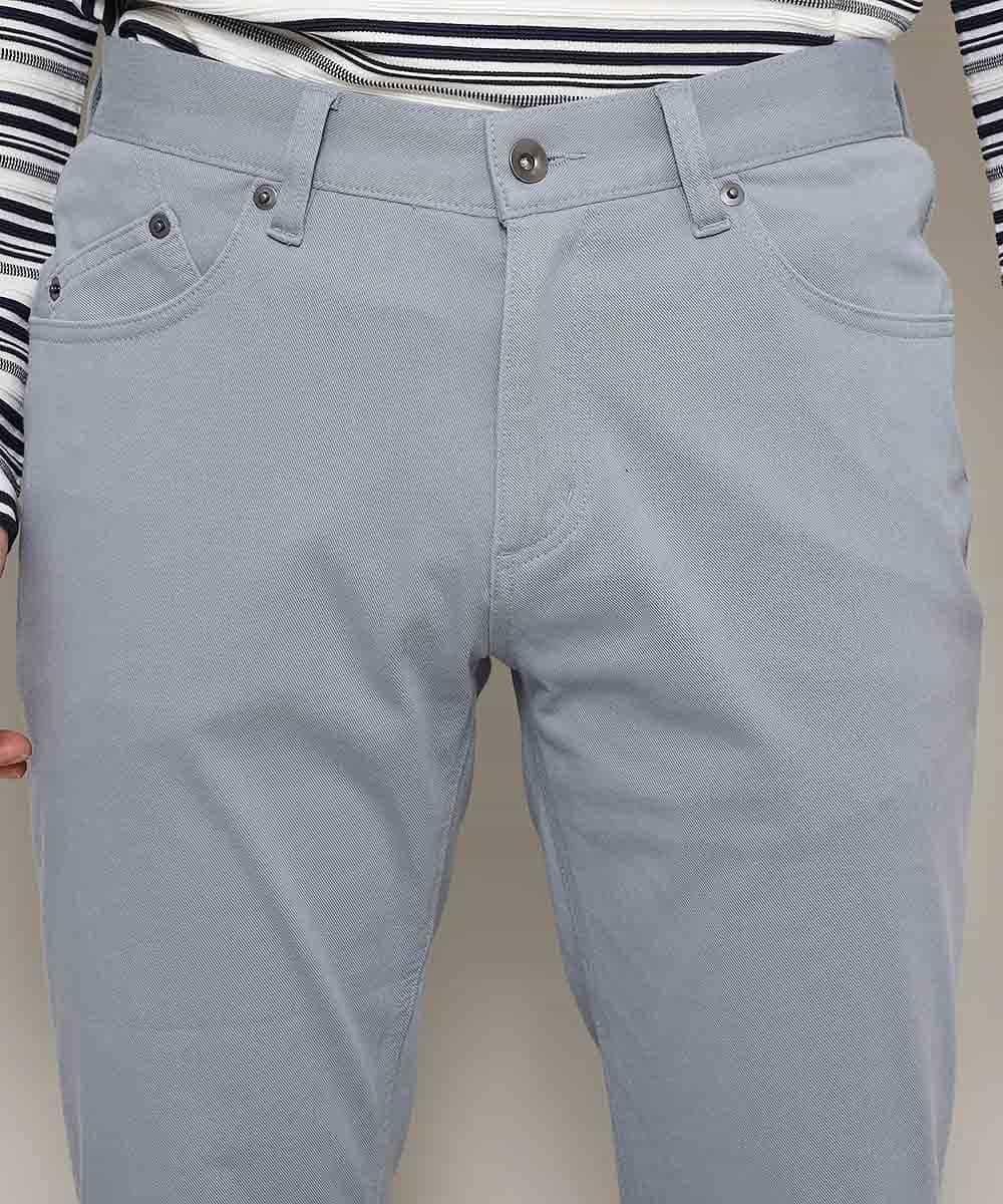MKLGL05090 MK MICHEL KLEIN HOMME(MKミッシェルクランオム) パンツ／キューブストレッチ ライトブルー