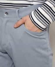 MKLGL05090 MK MICHEL KLEIN HOMME(MKミッシェルクランオム) パンツ／キューブストレッチ ライトブルー