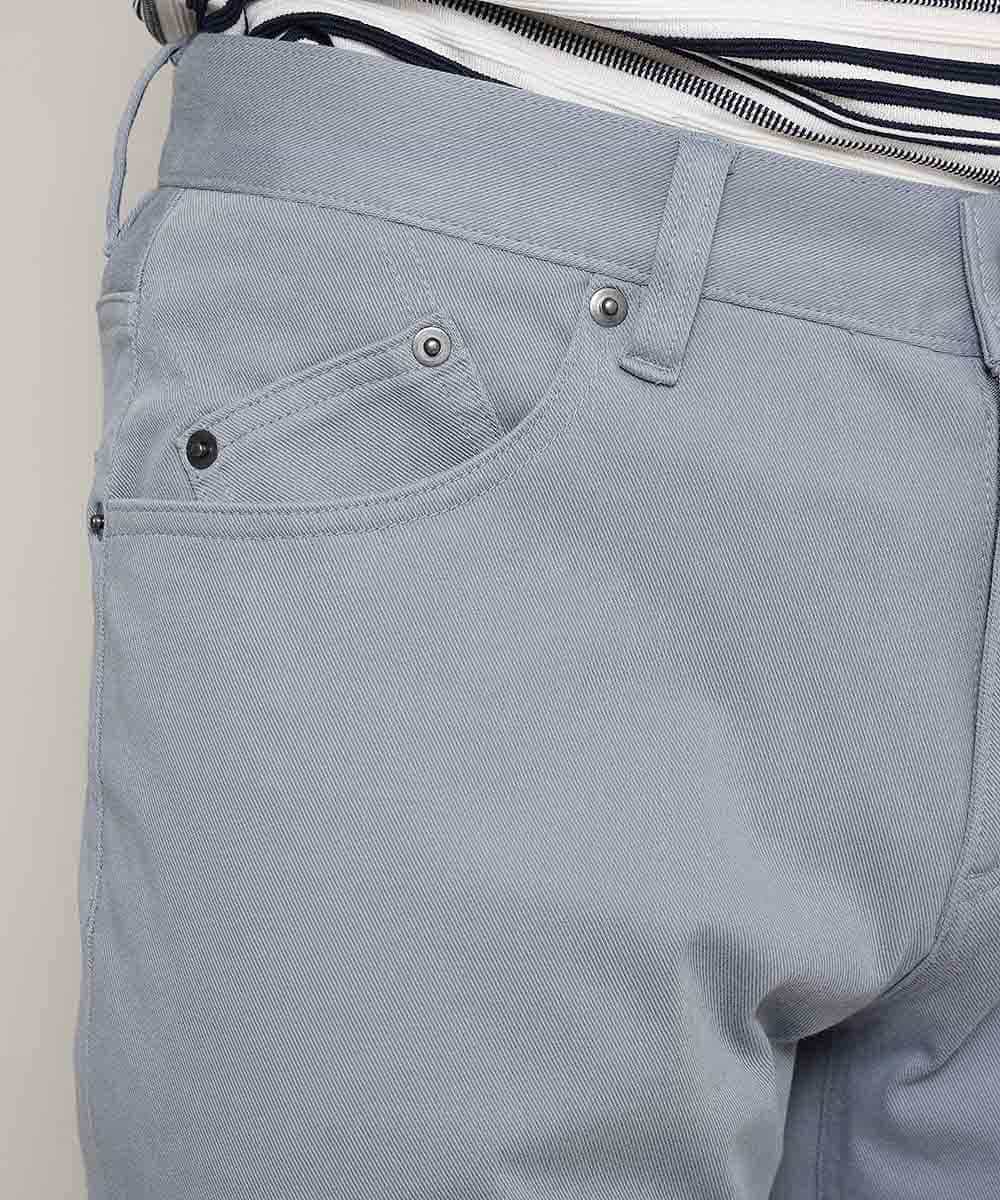 MKLGL05090 MK MICHEL KLEIN HOMME(MKミッシェルクランオム) パンツ／キューブストレッチ ライトブルー