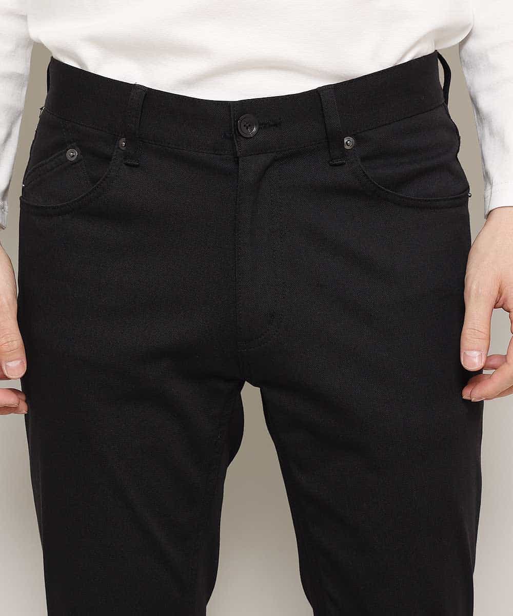 MKLGL05090 MK MICHEL KLEIN HOMME(MKミッシェルクランオム) パンツ／キューブストレッチ ブラック