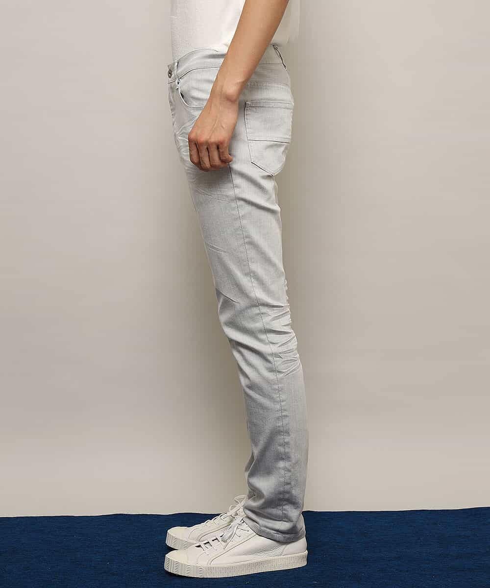 MKLGL08110 MK MICHEL KLEIN HOMME(MKミッシェルクランオム) パンツ／オセロックツイルストレッチ ホワイト