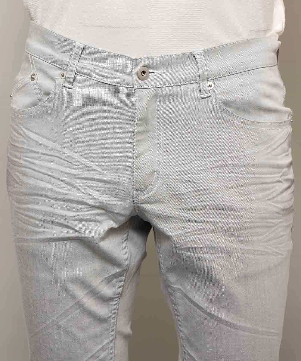 MKLGL08110 MK MICHEL KLEIN HOMME(MKミッシェルクランオム) パンツ／オセロックツイルストレッチ ホワイト