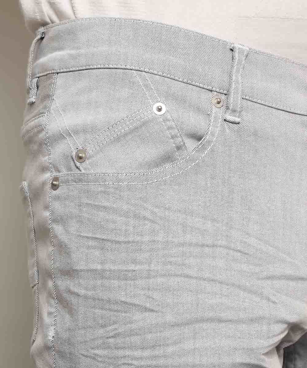 MKLGL08110 MK MICHEL KLEIN HOMME(MKミッシェルクランオム) パンツ／オセロックツイルストレッチ ホワイト