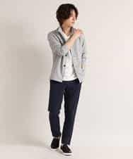 MKLGM61110 MK MICHEL KLEIN HOMME(MKミッシェルクランオム) 【涼しい/快適ストレッチ】クールMAXピケストレッチ ネイビー