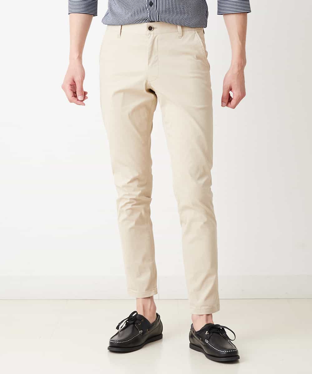 MKLGM61110 MK MICHEL KLEIN HOMME(MKミッシェルクランオム) 【涼しい/快適ストレッチ】クールMAXピケストレッチ アイボリー