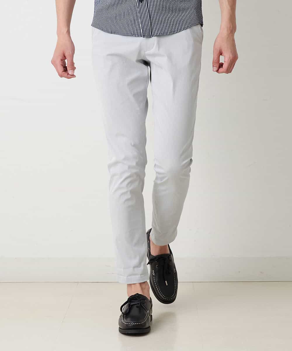 MKLGM61110 MK MICHEL KLEIN HOMME(MKミッシェルクランオム) 【涼しい/快適ストレッチ】クールMAXピケストレッチ グレー