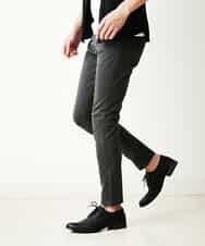 MKLGM64110 MK MICHEL KLEIN HOMME(MKミッシェルクランオム) コンパクトシルキーセットアップパンツ ダークグレー