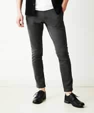 MKLGM64110 MK MICHEL KLEIN HOMME(MKミッシェルクランオム) コンパクトシルキーセットアップパンツ ダークグレー