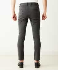 MKLGM64110 MK MICHEL KLEIN HOMME(MKミッシェルクランオム) コンパクトシルキーセットアップパンツ ダークグレー