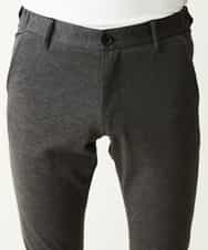 MKLGM64110 MK MICHEL KLEIN HOMME(MKミッシェルクランオム) コンパクトシルキーセットアップパンツ ダークグレー