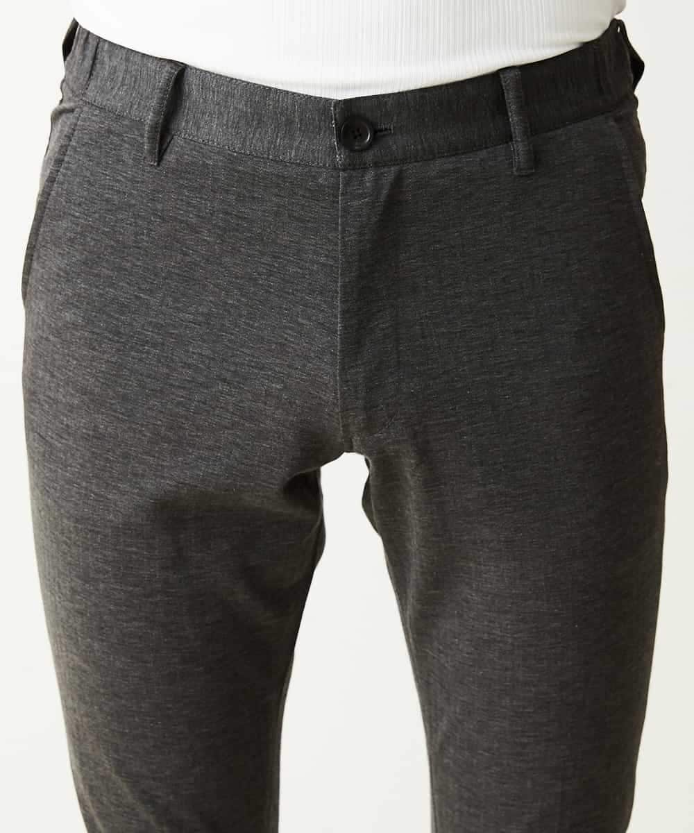 MKLGM64110 MK MICHEL KLEIN HOMME(MKミッシェルクランオム) コンパクトシルキーセットアップパンツ ダークグレー