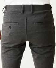 MKLGM64110 MK MICHEL KLEIN HOMME(MKミッシェルクランオム) コンパクトシルキーセットアップパンツ ダークグレー