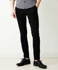MKLGM64110 MK MICHEL KLEIN HOMME(MKミッシェルクランオム) コンパクトシルキーセットアップパンツ ブラック
