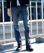 MKLGO02090 MK MICHEL KLEIN HOMME(MKミッシェルクランオム)  【快適ストレッチ】ストレッチデニムパンツ ネイビー(57)
