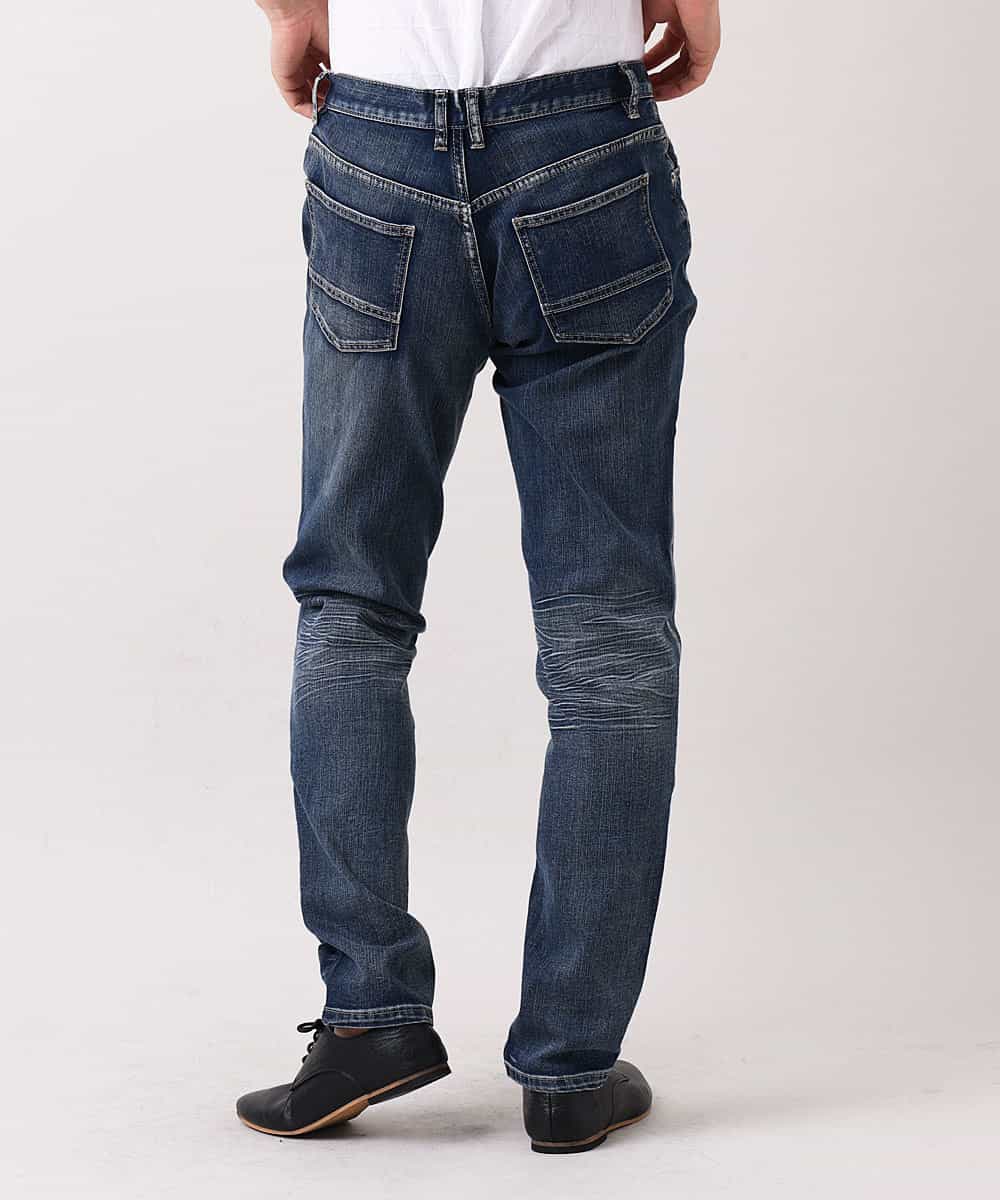 MKLGO02090 MK MICHEL KLEIN HOMME(MKミッシェルクランオム)  【快適ストレッチ】ストレッチデニムパンツ ネイビー(57)