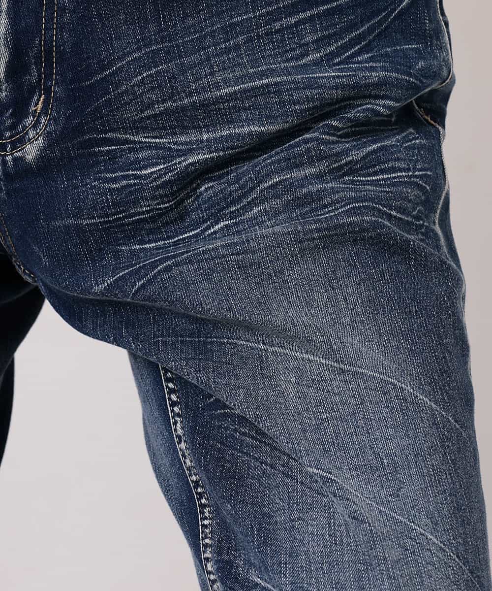 MKLGO02090 MK MICHEL KLEIN HOMME(MKミッシェルクランオム)  【快適ストレッチ】ストレッチデニムパンツ ネイビー(57)