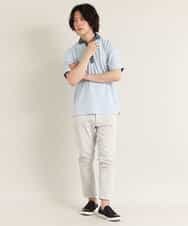 MKLGO07080 MK MICHEL KLEIN HOMME(MKミッシェルクランオム) ストレッチクロップドパンツ アイボリー