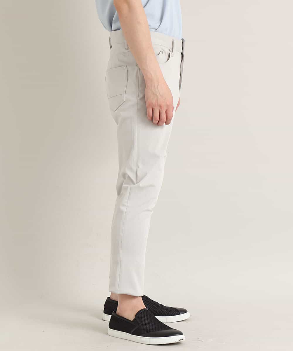 MKLGO07080 MK MICHEL KLEIN HOMME(MKミッシェルクランオム) ストレッチクロップドパンツ アイボリー