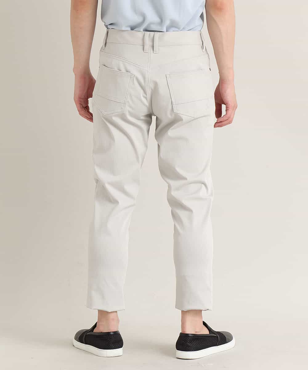 MKLGO07080 MK MICHEL KLEIN HOMME(MKミッシェルクランオム) ストレッチクロップドパンツ アイボリー