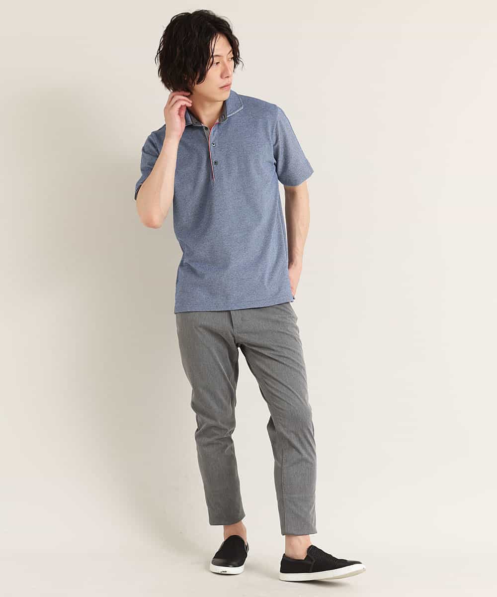 MKLGO07080 MK MICHEL KLEIN HOMME(MKミッシェルクランオム) ストレッチクロップドパンツ グレー