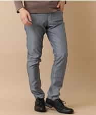 MKLGO10110 MK MICHEL KLEIN HOMME(MKミッシェルクランオム) ベーシックパンツ / へリンボンストレッチ ネイビー(57)