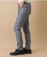 MKLGO10110 MK MICHEL KLEIN HOMME(MKミッシェルクランオム) ベーシックパンツ / へリンボンストレッチ ネイビー(57)
