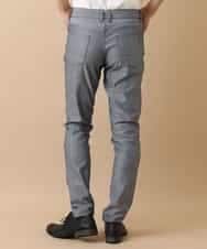 MKLGO10110 MK MICHEL KLEIN HOMME(MKミッシェルクランオム) ベーシックパンツ / へリンボンストレッチ ネイビー(57)