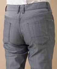 MKLGO10110 MK MICHEL KLEIN HOMME(MKミッシェルクランオム) ベーシックパンツ / へリンボンストレッチ ネイビー(57)