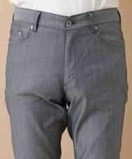 MKLGO10110 MK MICHEL KLEIN HOMME(MKミッシェルクランオム) ベーシックパンツ / へリンボンストレッチ ネイビー(57)