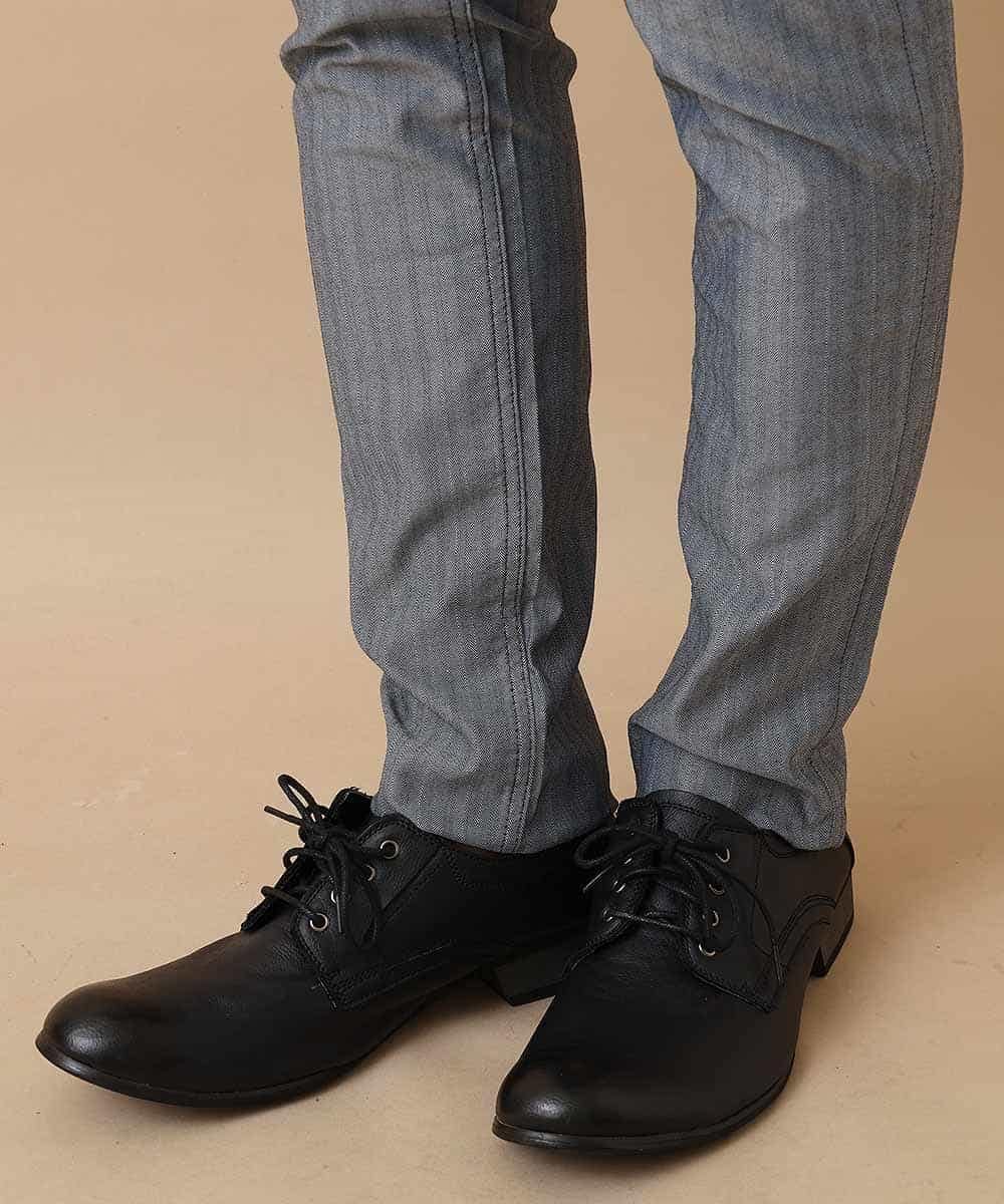 MKLGO10110 MK MICHEL KLEIN HOMME(MKミッシェルクランオム) ベーシックパンツ / へリンボンストレッチ ネイビー(57)