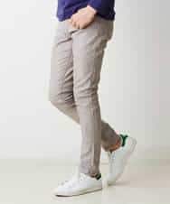 MKLGO10110 MK MICHEL KLEIN HOMME(MKミッシェルクランオム) ベーシックパンツ / へリンボンストレッチ ベージュ(82)