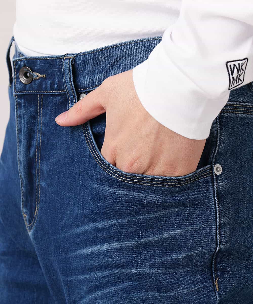 MKLGO11090 MK MICHEL KLEIN HOMME(MKミッシェルクランオム) ストレッチデニムパンツ ネイビー(58)