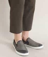 MKLGO12090 MK MICHEL KLEIN HOMME(MKミッシェルクランオム) 【麻混 / 清涼感 / リラックス】ウエストシャーリングクロップドパンツ  カーキ(36)