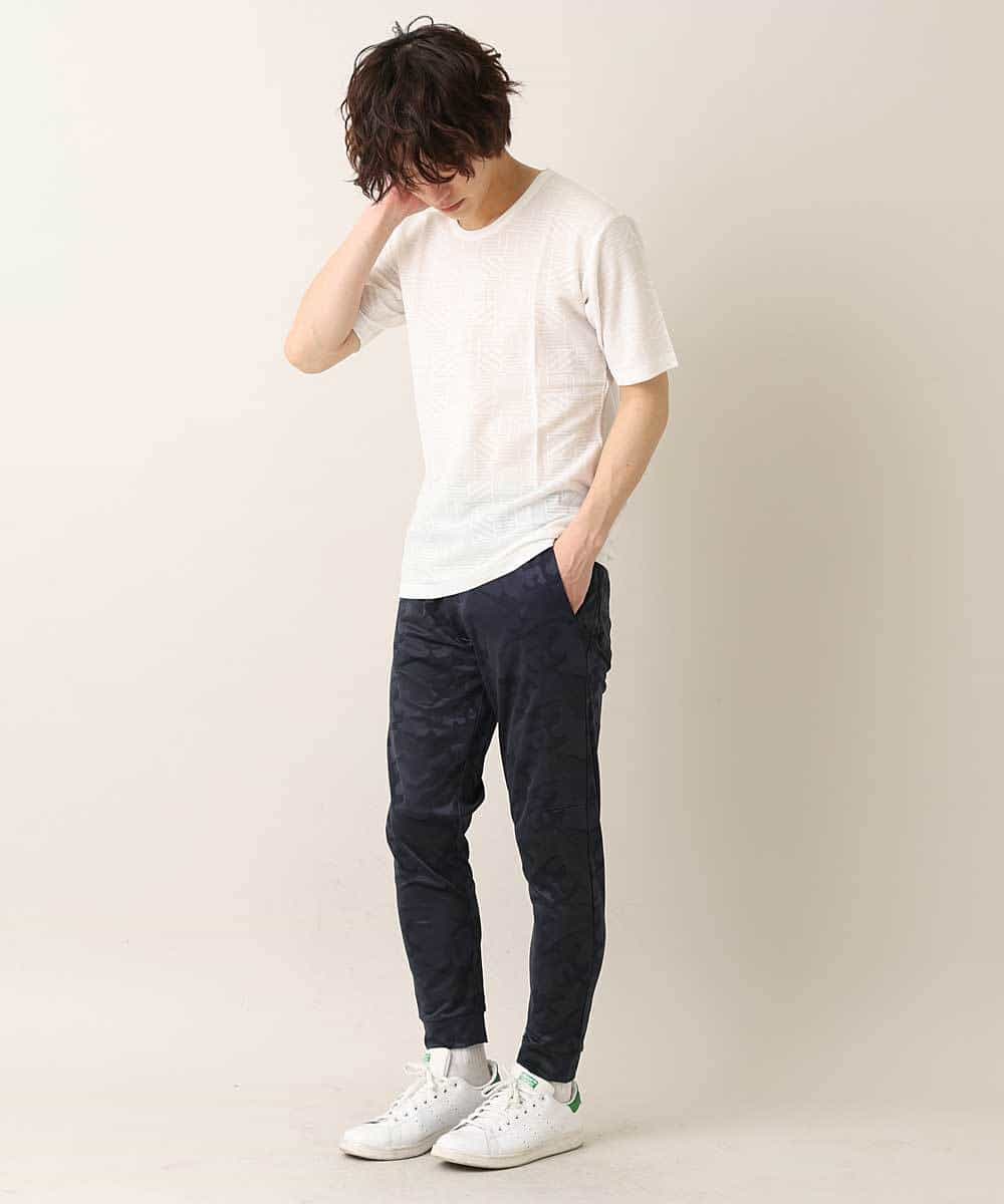 MKLGO17089 MK MICHEL KLEIN HOMME(MKミッシェルクランオム) ワンマイルウエア / カモフラストレッチ（セットアップ） ネイビー(57)