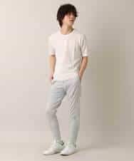 MKLGO17089 MK MICHEL KLEIN HOMME(MKミッシェルクランオム) ワンマイルウエア / カモフラストレッチ（セットアップ） ライトグレー(91)