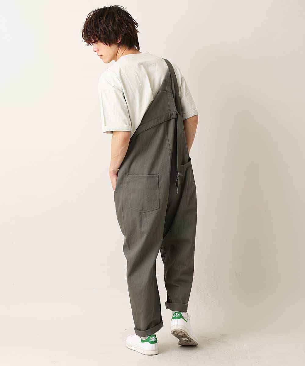 MKLGO40110 MK MICHEL KLEIN HOMME(MKミッシェルクランオム) 【WEB限定】オーバーオール カーキ(36)