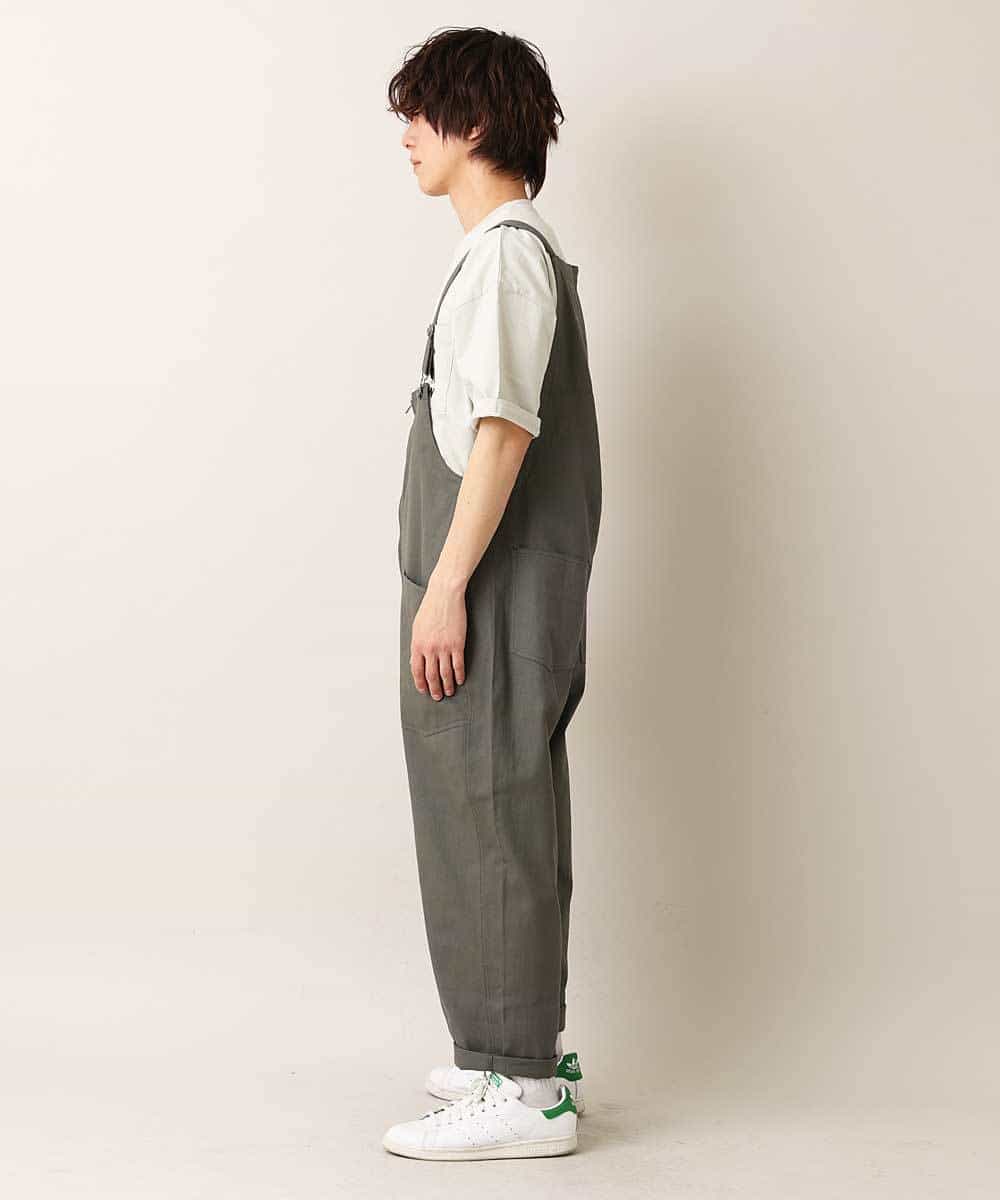 MKLGO40110 MK MICHEL KLEIN HOMME(MKミッシェルクランオム) 【WEB限定】オーバーオール カーキ(36)