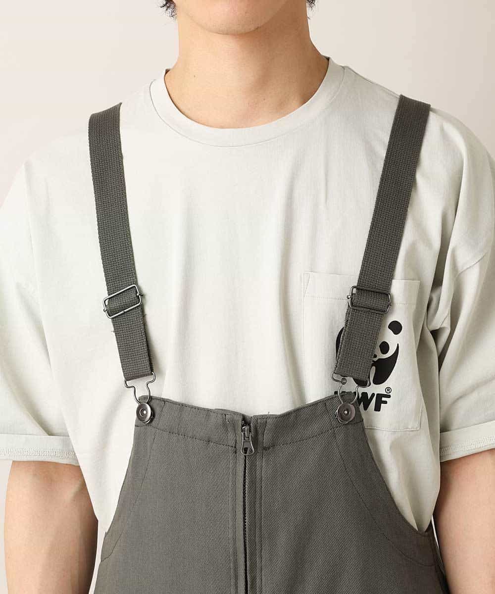 MKLGO40110 MK MICHEL KLEIN HOMME(MKミッシェルクランオム) 【WEB限定】オーバーオール カーキ(36)