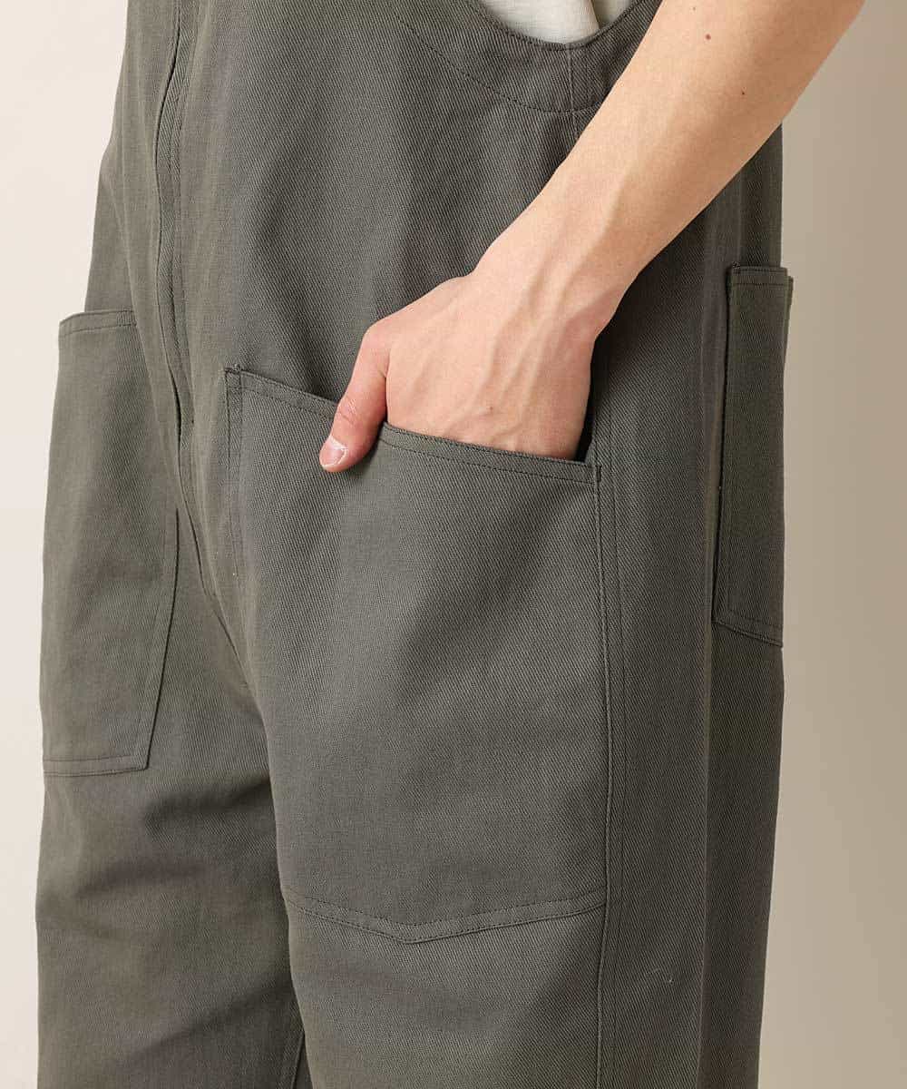 MKLGO40110 MK MICHEL KLEIN HOMME(MKミッシェルクランオム) 【WEB限定】オーバーオール カーキ(36)