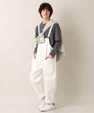 MKLGO40110 MK MICHEL KLEIN HOMME(MKミッシェルクランオム) 【WEB限定】オーバーオール ホワイト(90)